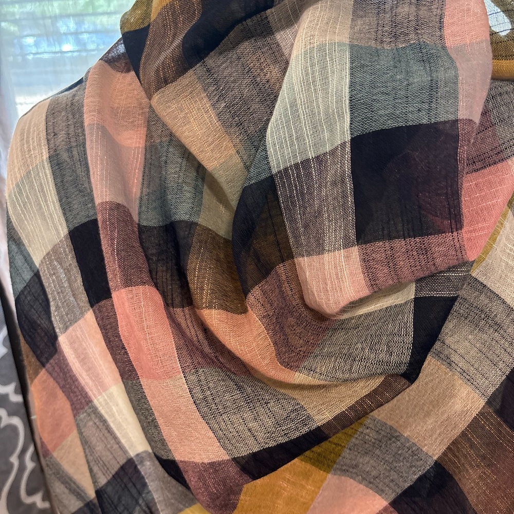 Multicolor Plaid Scarf